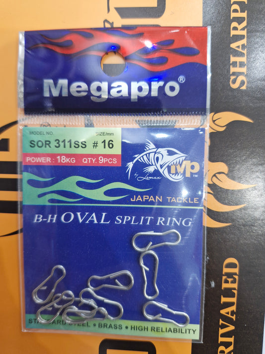 Megapro Swivel with Oval Split Ring SOR-311SS – 16mm (Pack of 9)