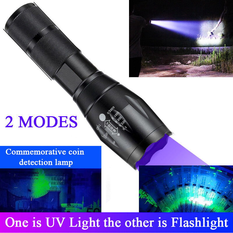 Uv light with zoom