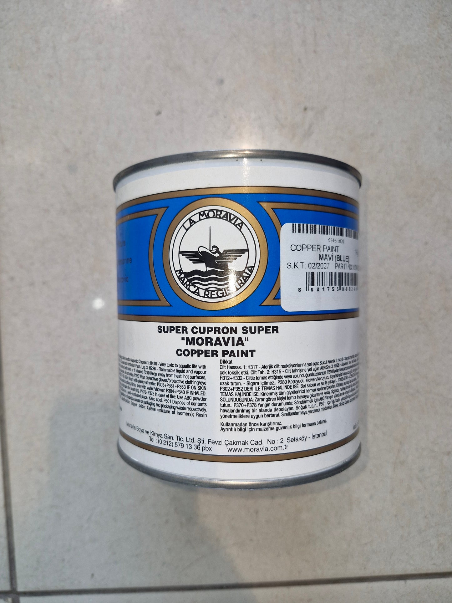 Moravia Copper Antifouling Paint – 1kg (Blue)