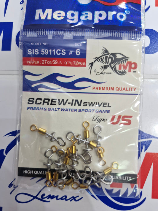 ميجابرو سويفل يو إس سكرو إن (12 بوصة) Sis 5911CS 6