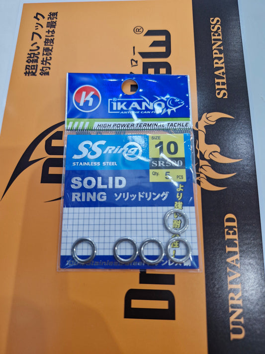 Ikano S.steel Solid Ring ( 5'S) Ss-sr 500 - 10
