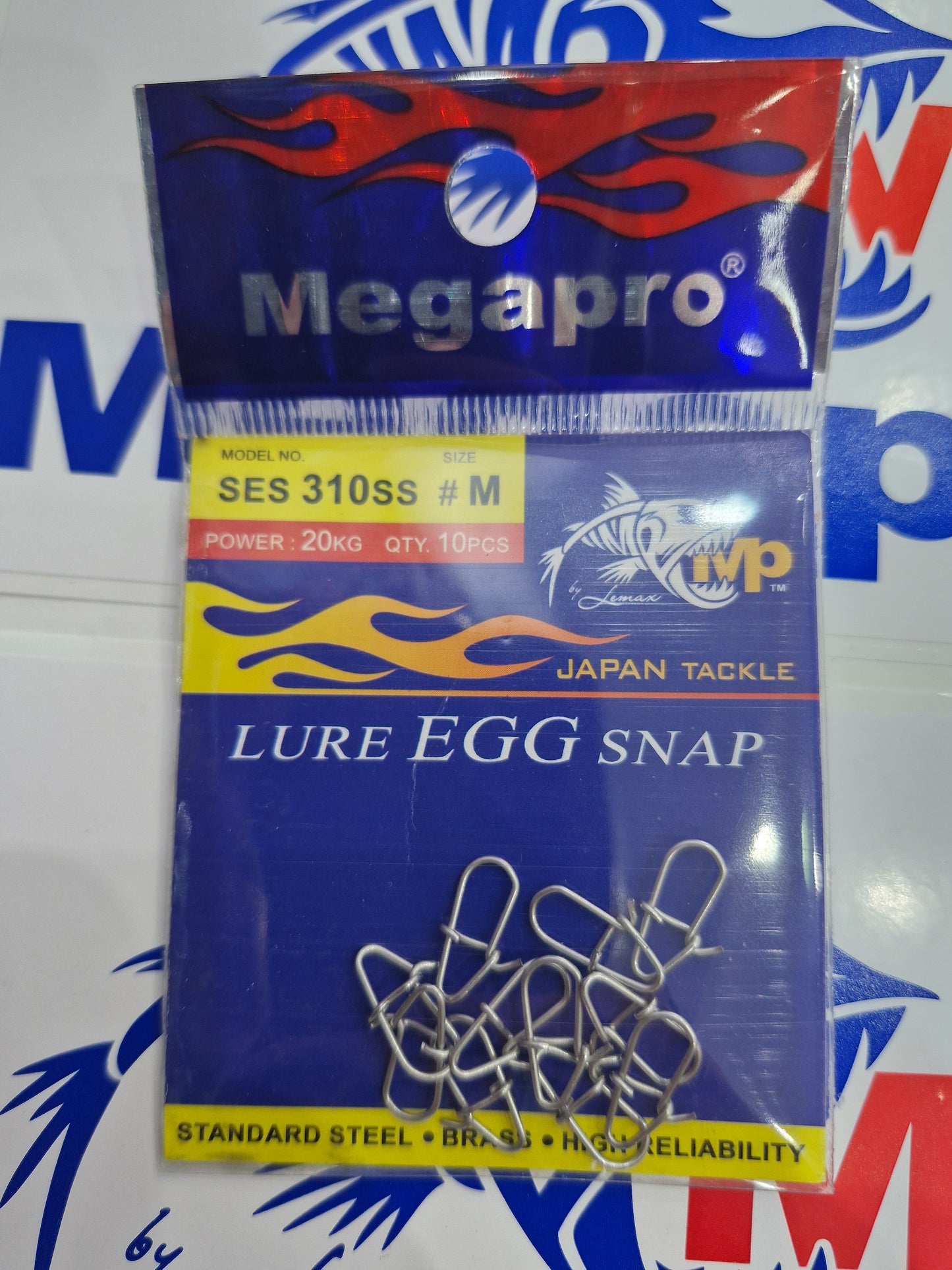 Megapro Swivel Lure Egg Snap (10'S) Ses 310SS M