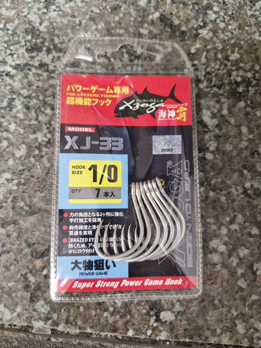 خطاف Xzoga Pike ذو العين الملحومة من التيتانيوم - XJ 33 1/0 (7'S)