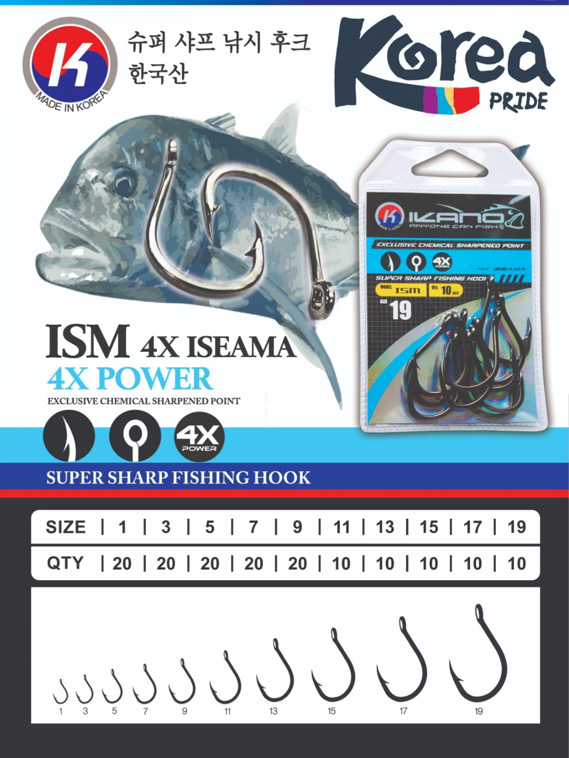 Ikano Hook Iseama R (20 Pack) 4X - Ism 7