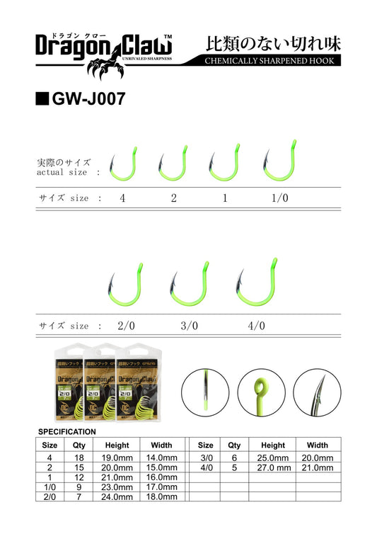 Gawas Dragon Claw Hook GW-J007