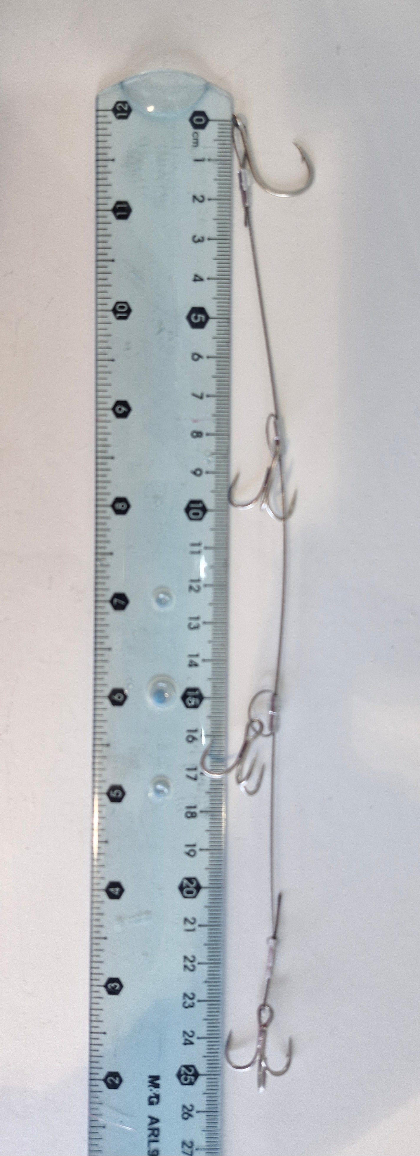 Kingfish ,Amberjack Trolling Rig – 7x7 Stainless Wire, #4 Triple Hooks