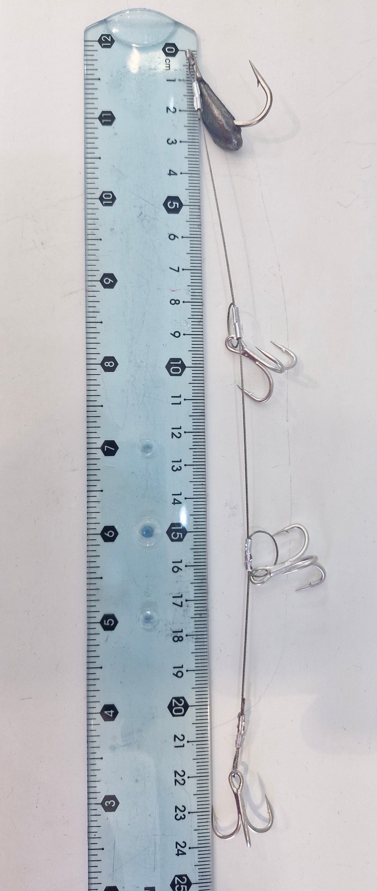 Kingfish ,Amberjack Trolling Rig – 7x7 Stainless Wire, #4 Triple Hooks