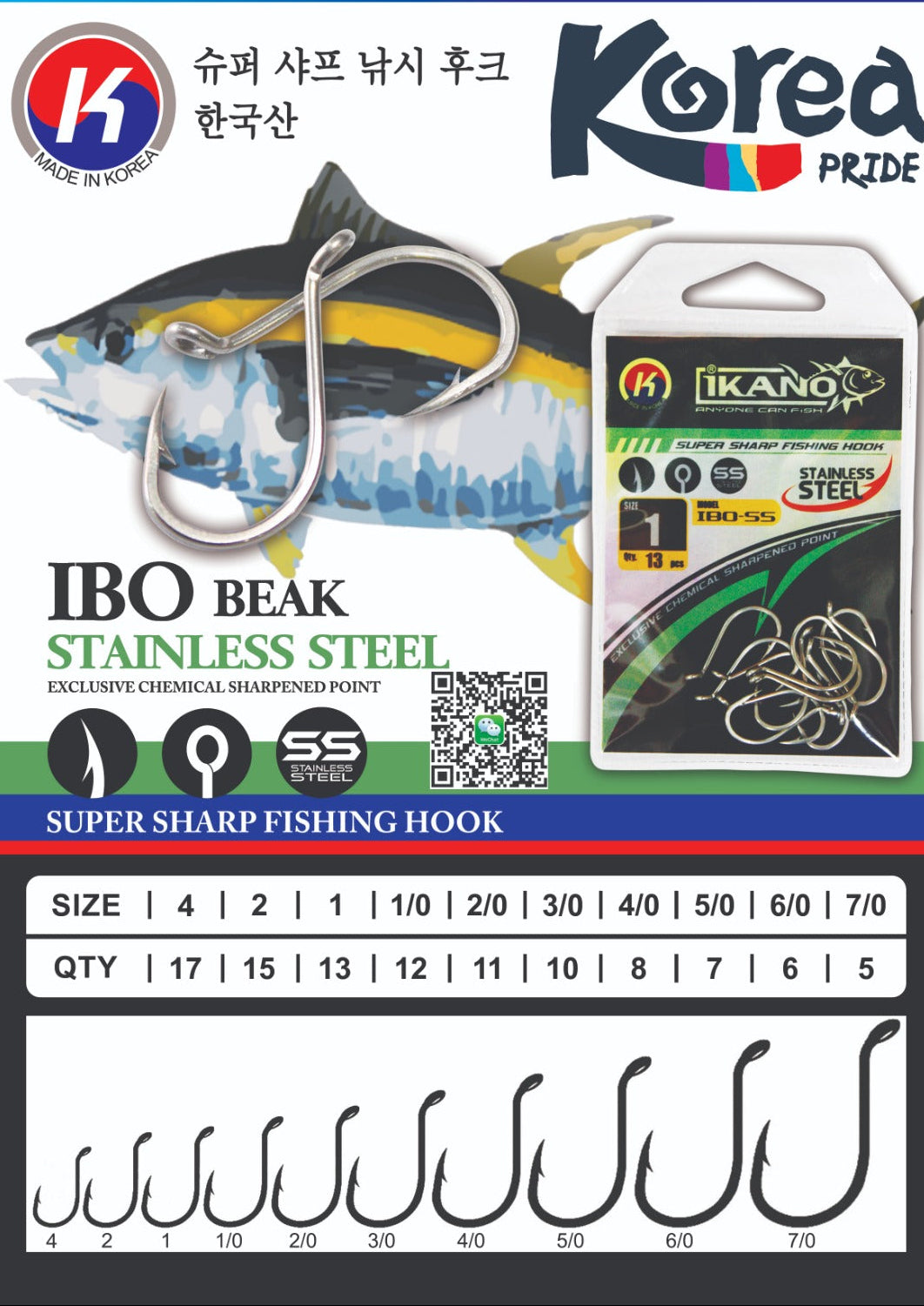 Ikano IBO-SS O.Beak Hook