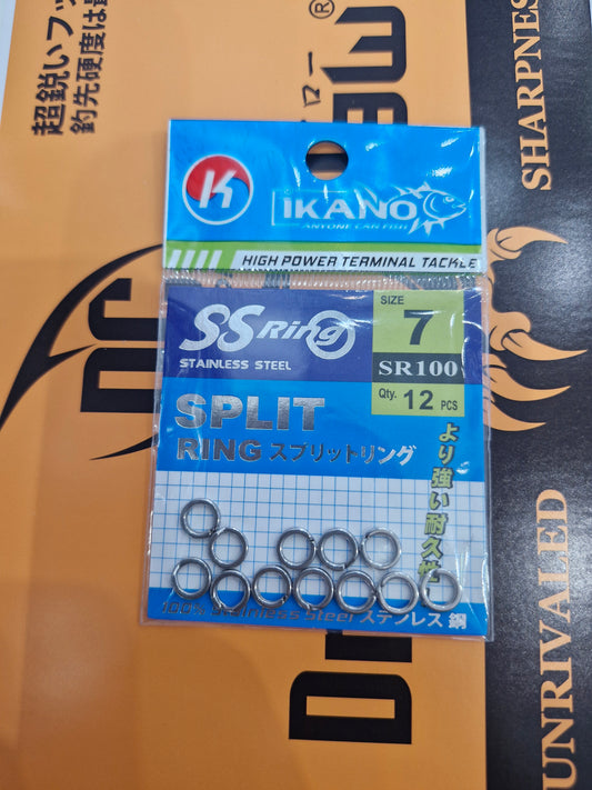 Ikano S.steel Split Ring (15 Pack) Ss-sr 100 7