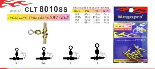 Megapro Crane + Clip Tube Swivel 6S | CLT 8010SS Size 3