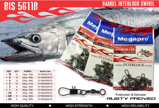 Megapro Swivel B. Interlock (10'S) Bis 5611B 6