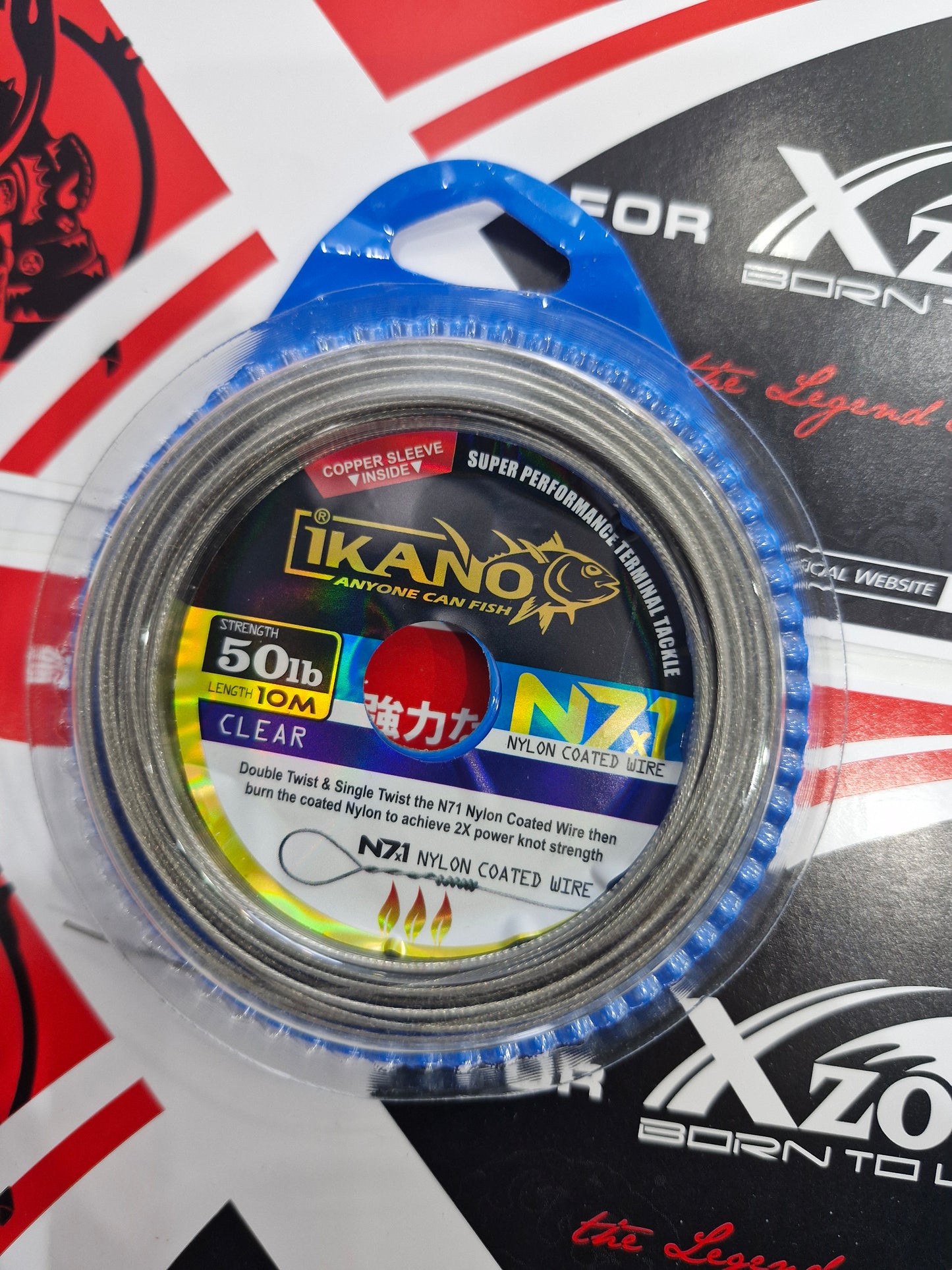 Ikano N.c Wire 1X7 (10m)+C.SL - 50LB C