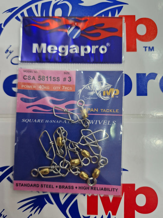 Megapro Crane + Square Hook Assist Swivel 7S | CSA 5811SS Size 3