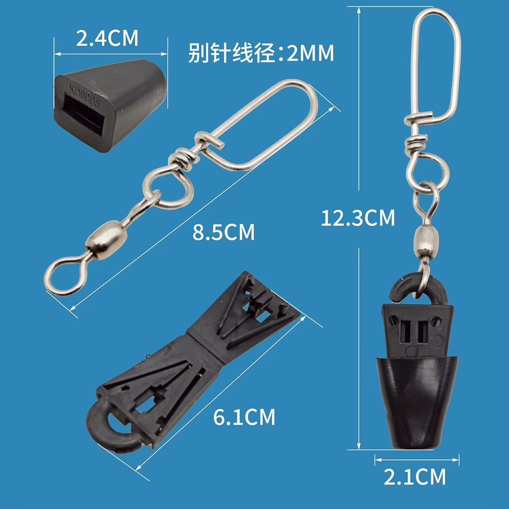 Downrigger terminal clip for weight