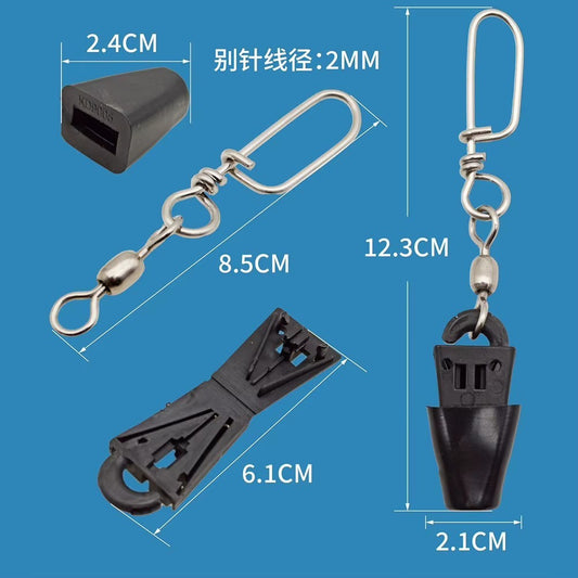 Downrigger terminal clip for weight