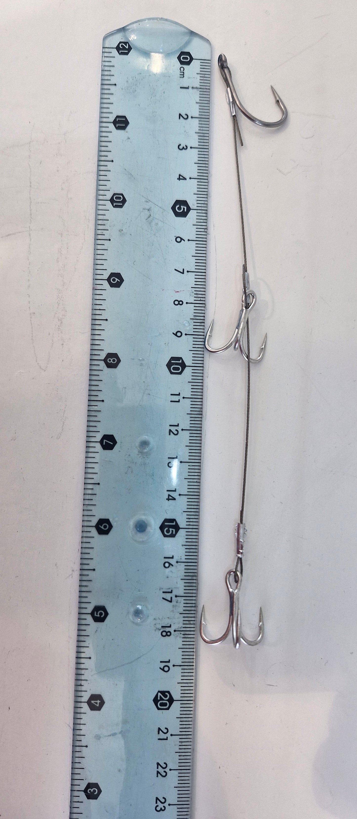 Kingfish ,Amberjack Trolling Rig – 7x7 Stainless Wire, #4 Triple Hooks