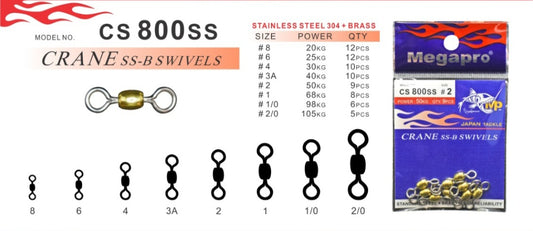 Megapro Crane Swivel SS-B 10S | CS 800SS Size 4