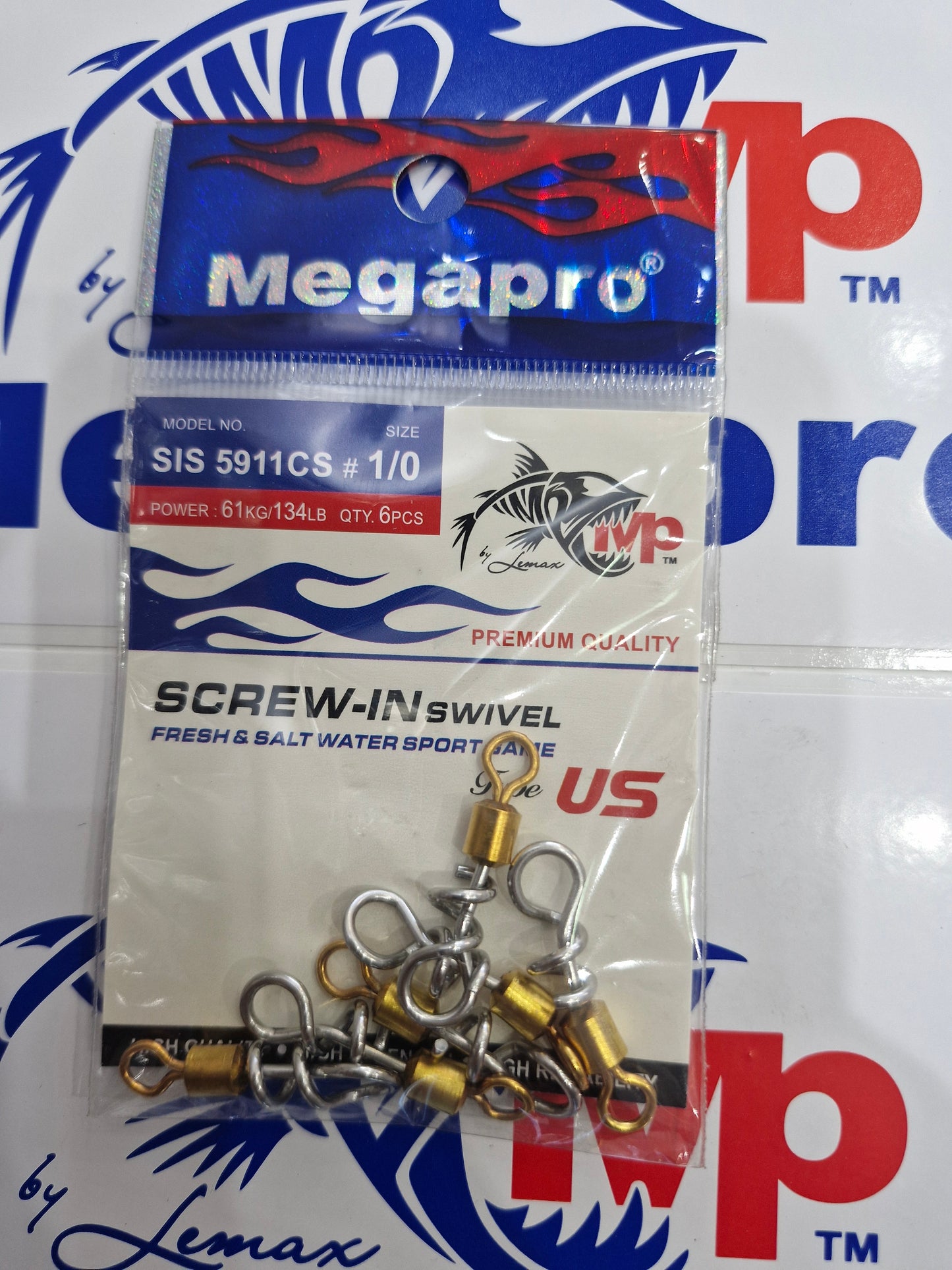 Megapro Swivel Us Screw-in ( 6'S) Sis 5911CS 1/0