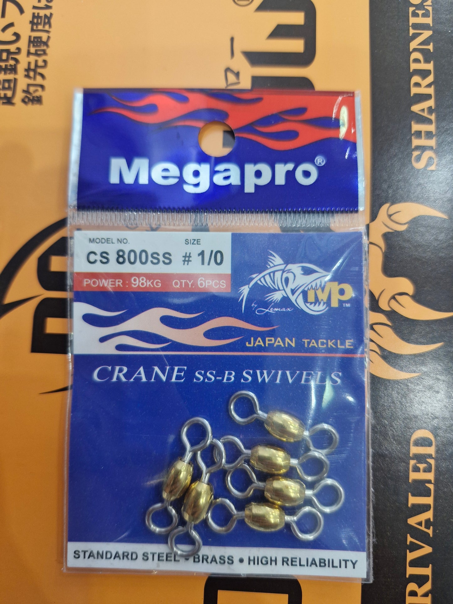 Megapro Crane Swivel SS-B 6S | CS 800SS Size 1/0