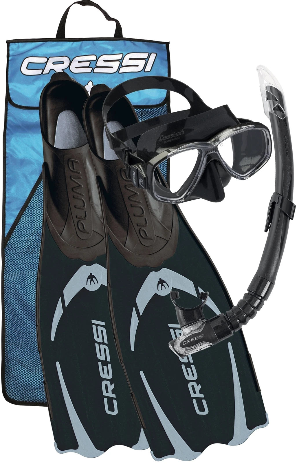Cressi Pluma Snorkeling Set with Bag
