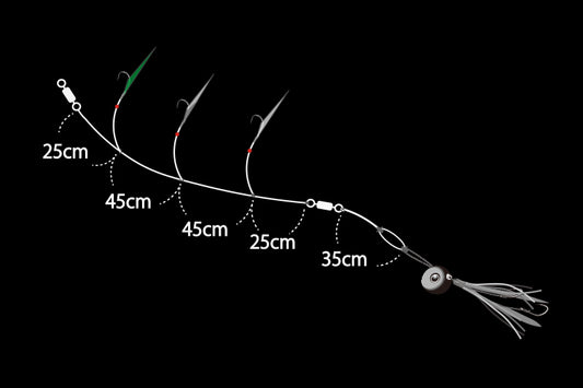Jackall Binbin Aji Sabiki S (Hook #9) - 2 Set