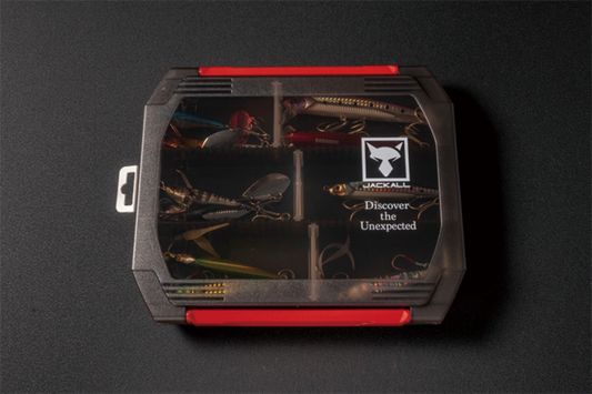 Jackall 1500D Double Open Tackle Box S Clear Black (Smoke)